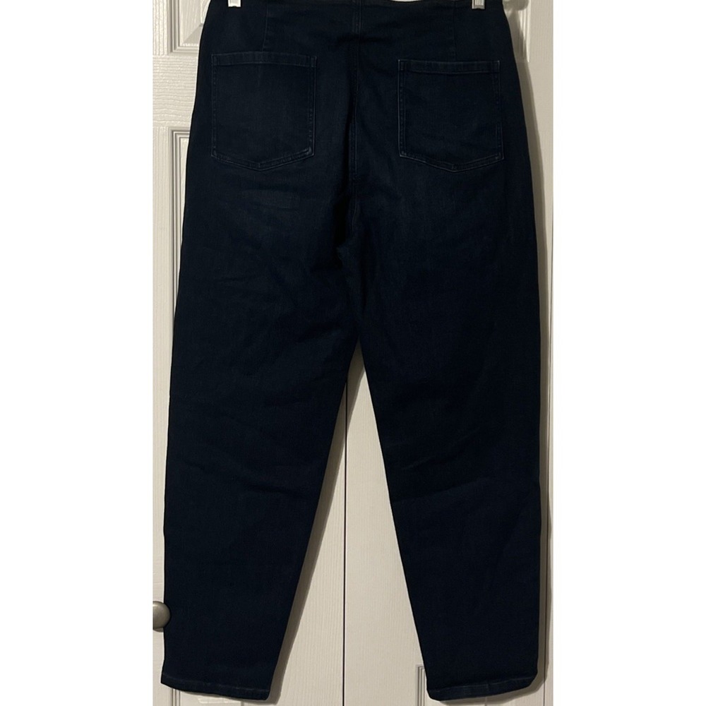 Eileen Fisher Organic Cotton Stretch HighRise Tapered DarkWash Jean SZ 8 (31x28) - Picture 12 of 12